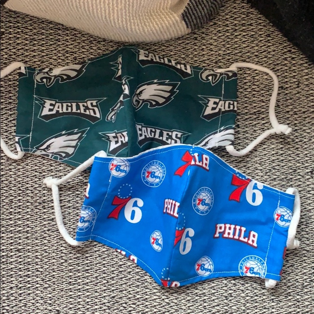 Eagles Sixers 76ers Masks set of 2